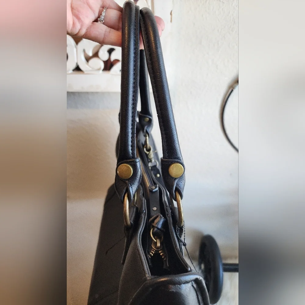 Frye and Co. black Core Satchel NWOT Shoulder Bag - Picture 8 of 11